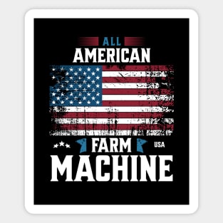 All american farm machine Magnet